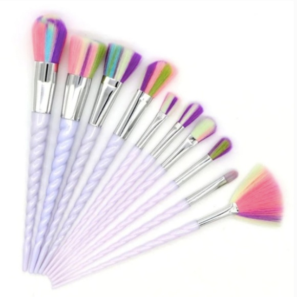Atelier Sona Other - 10 Piece Colorful Unicorn Brush Set